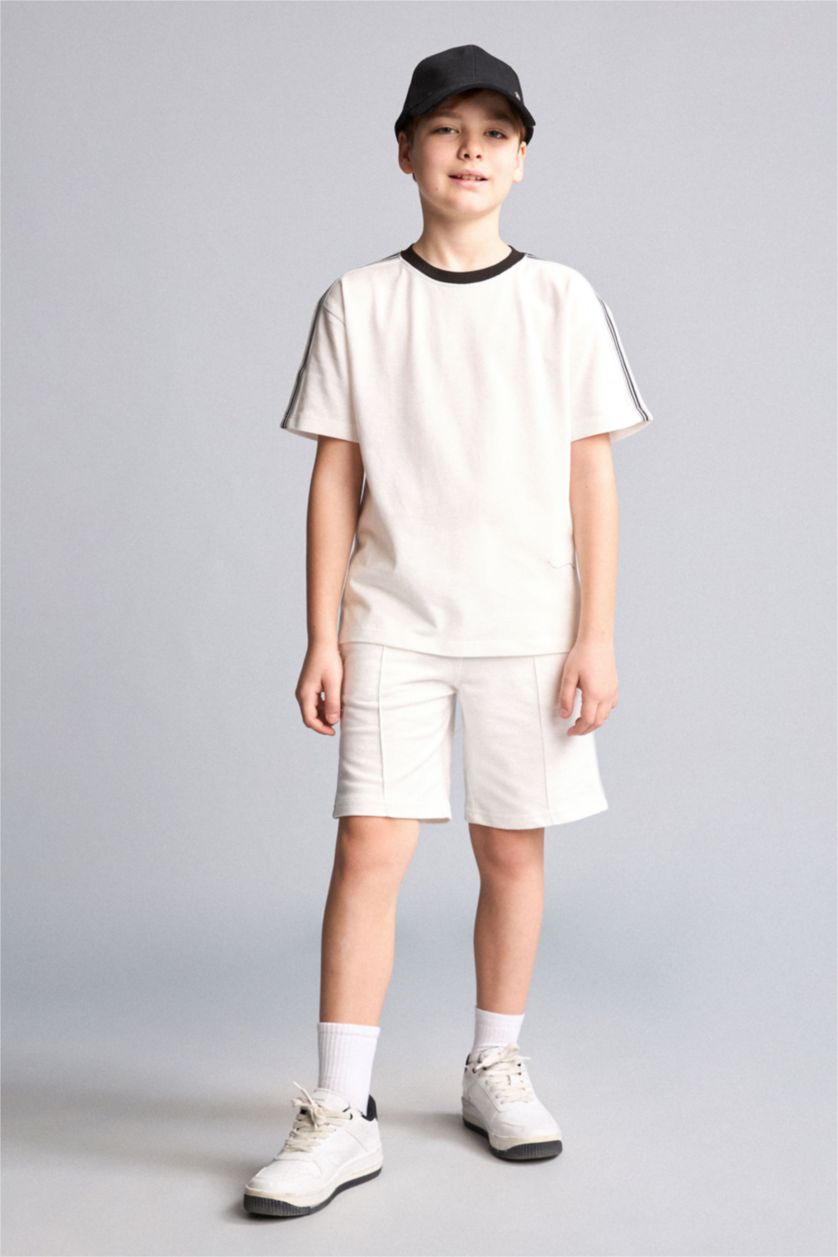 Young Boys - Teen Boys Ecru Regular Fit Shorts