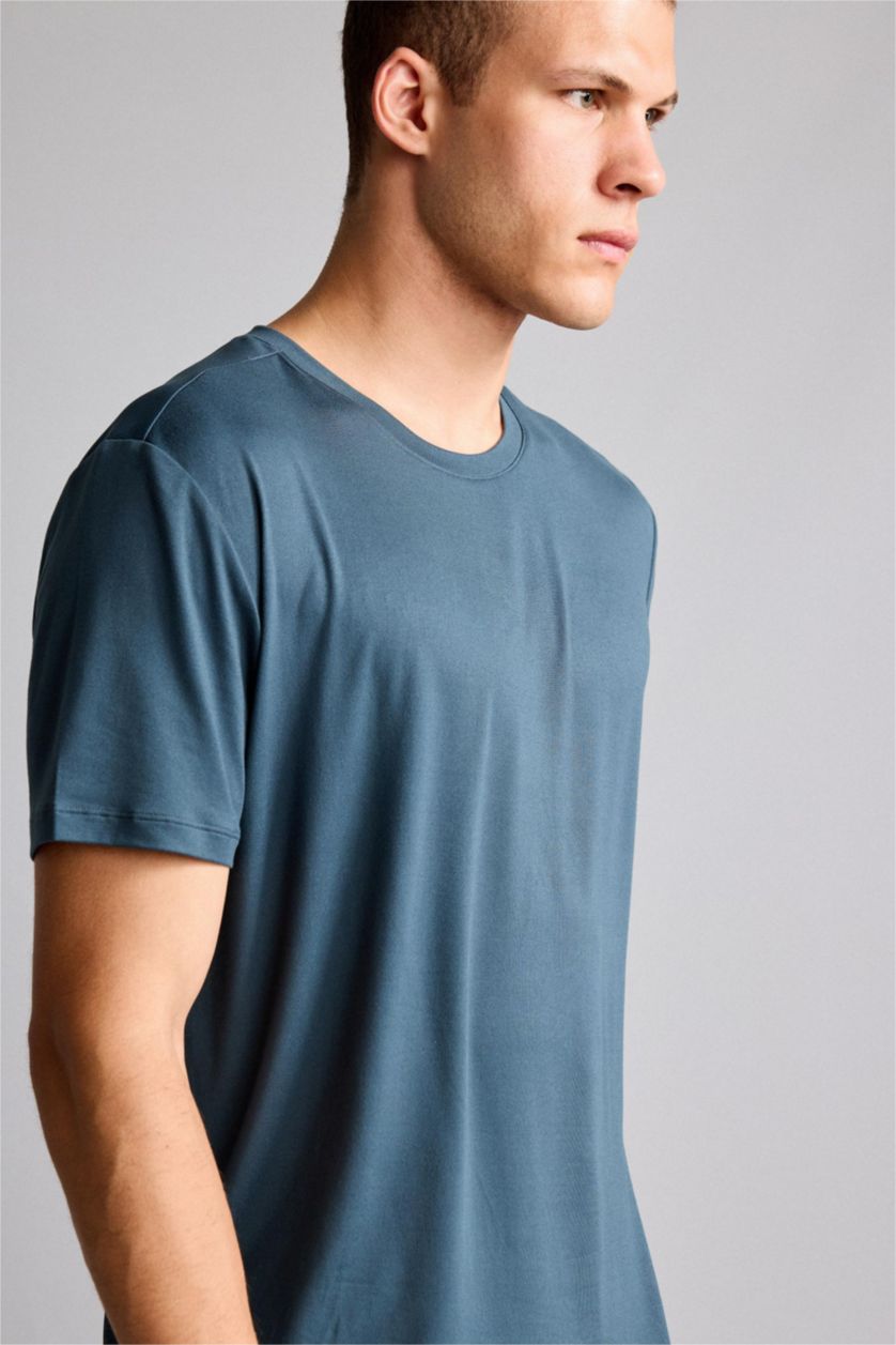Ерлер Бензин Көк Standard Fit футболка