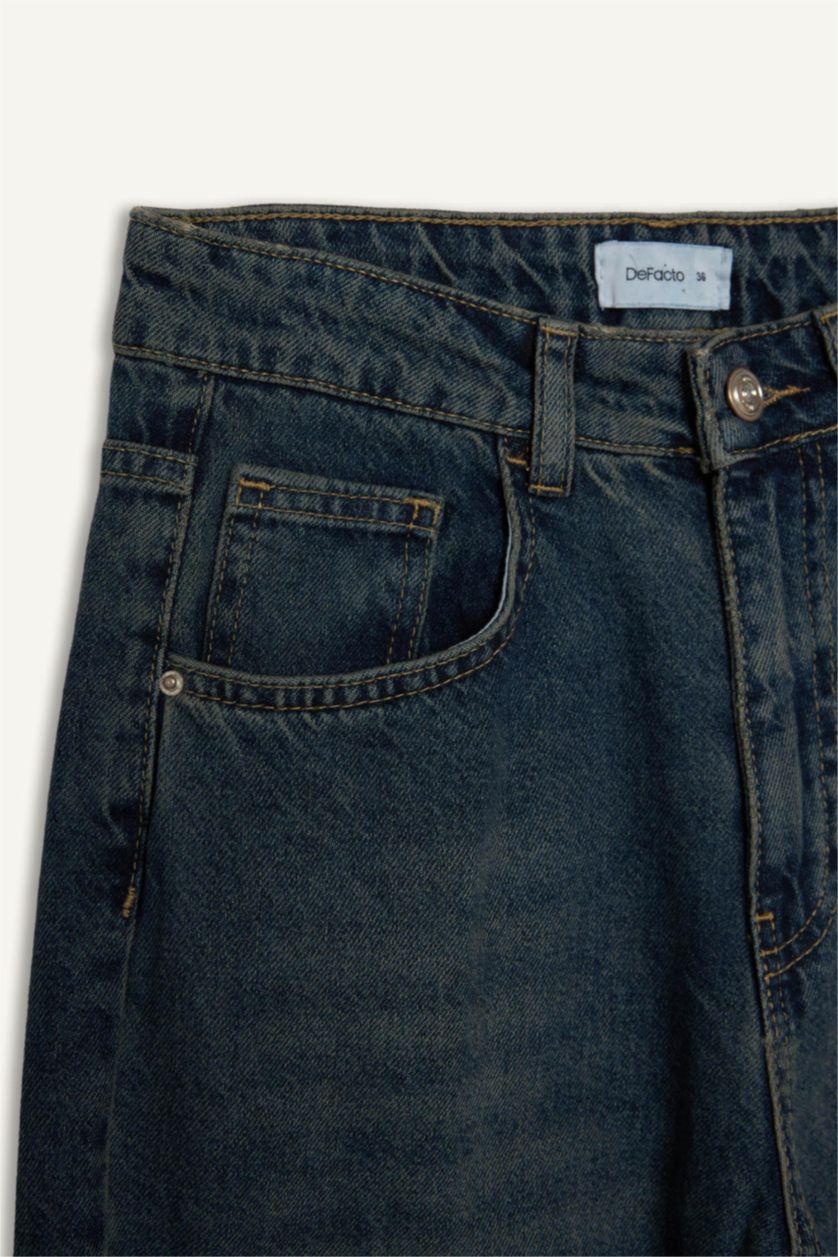 WOMAN Blue Denim Trousers