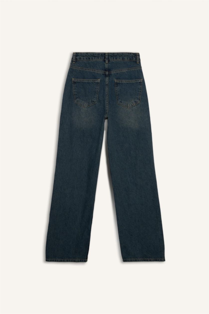 WOMAN Blue Denim Trousers