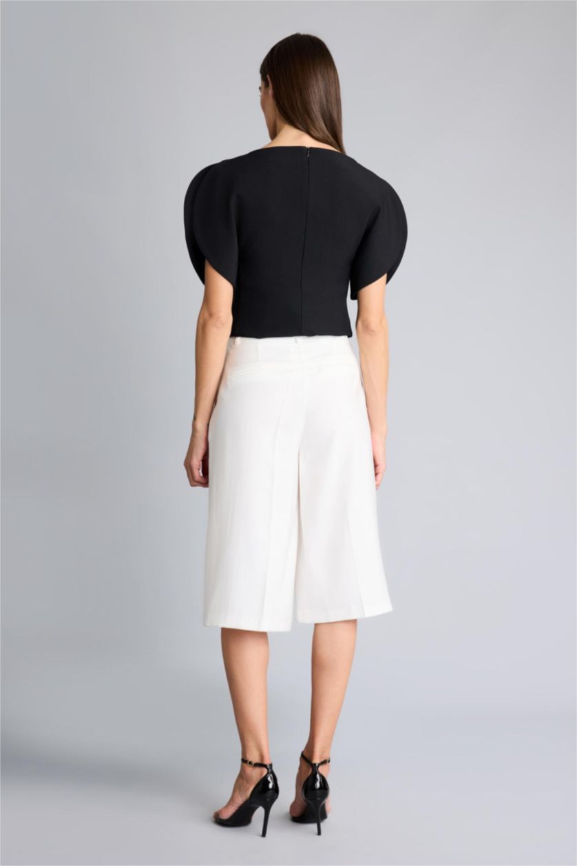 FEMME Écru Short en Tencel taille normale Afra x Defacto