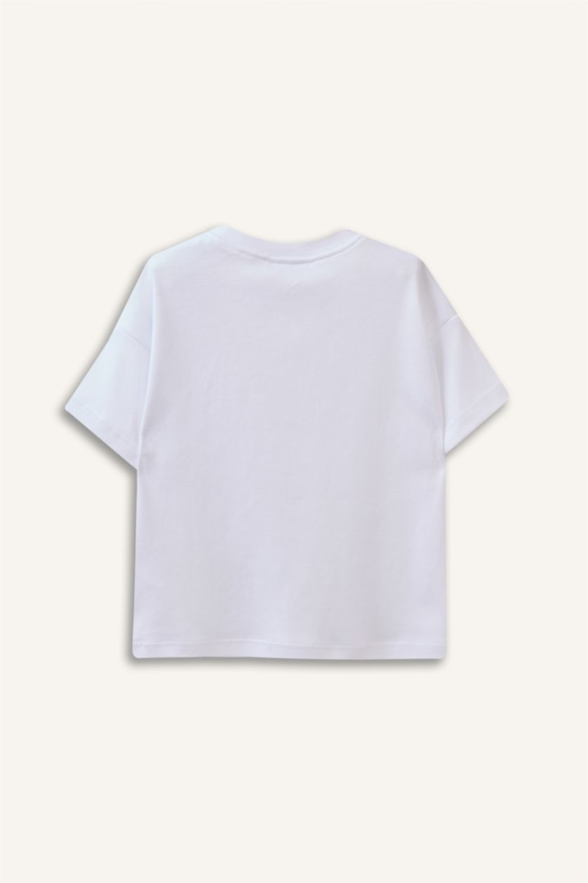 Erkek Bebek Beyaz Regular Fıt Kısa Kollu Tişört Erkek Bebek