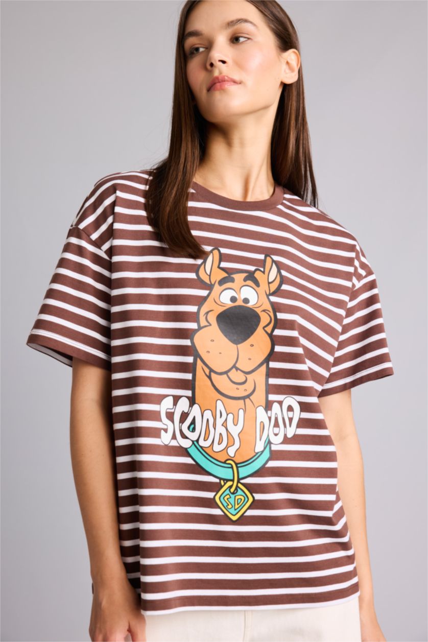 Women Brown Oversize Fit Short Sleeve T-Shirt