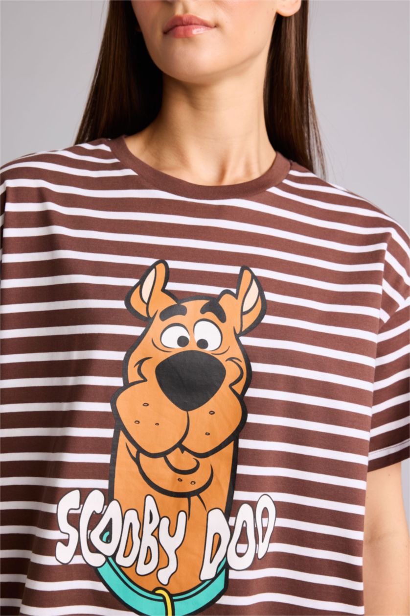 Women Brown Oversize Fit Short Sleeve T-Shirt