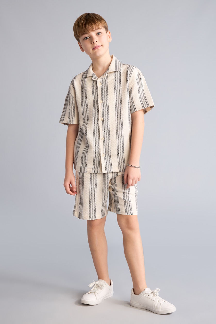 Young Boys - Teen Boys Ecru Regular Fit Shorts