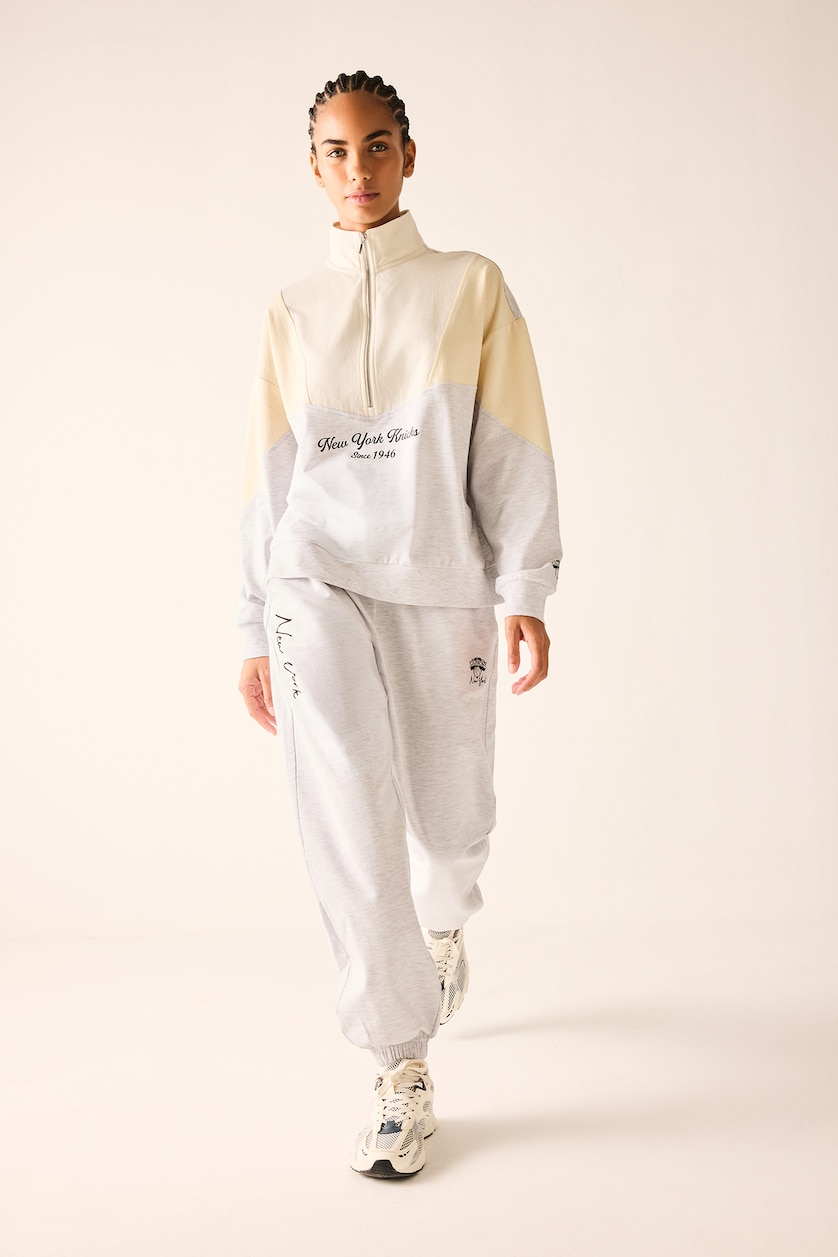WOMAN Light Grey Melange NBA New York Knicks Jogger Fit Standard Length Sweatpants