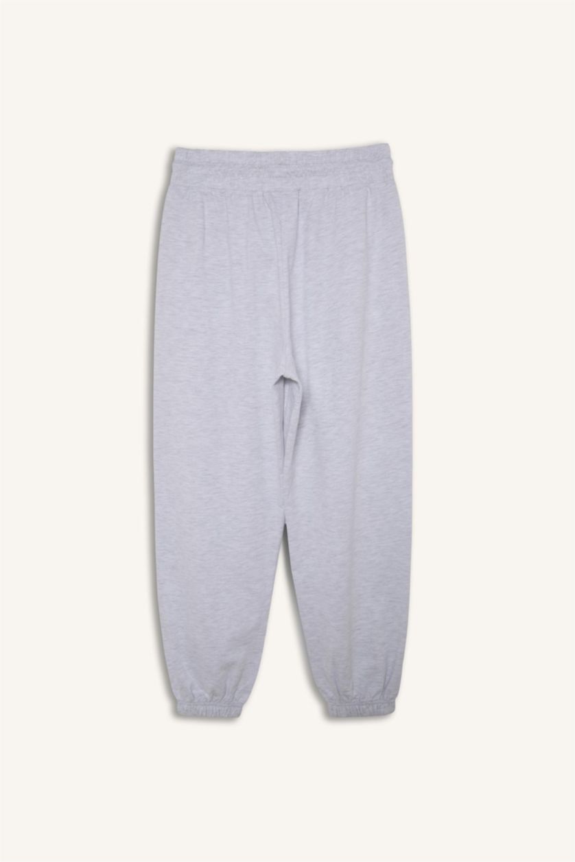 WOMAN Light Grey Melange jogger Trousers