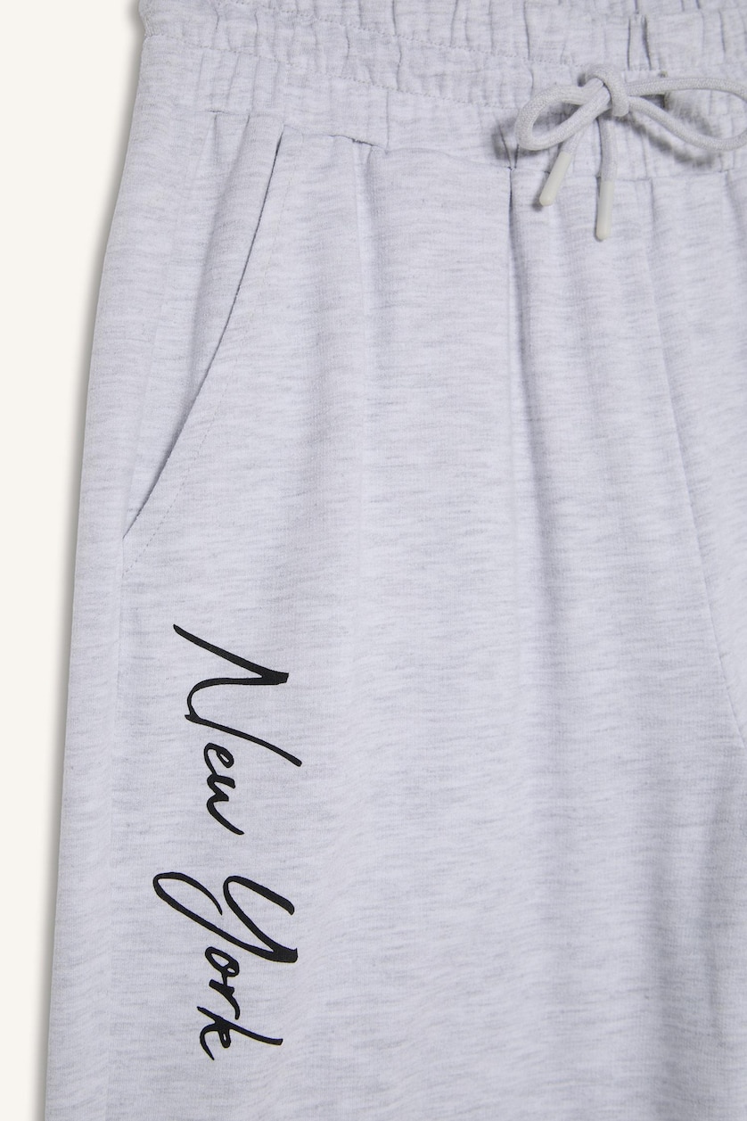 WOMAN Light Grey Melange NBA New York Knicks Jogger Fit Standard Length Sweatpants