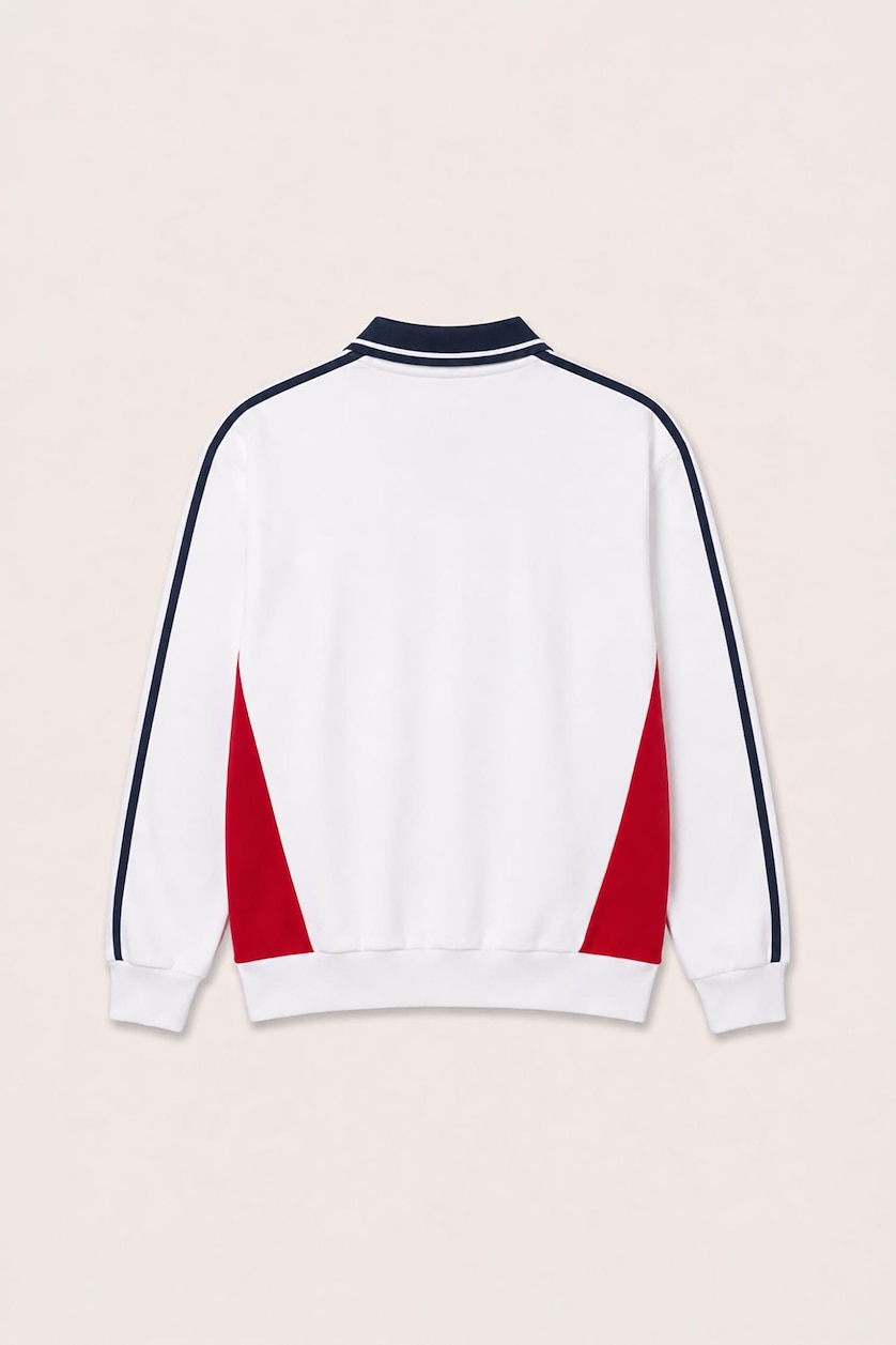 Erkek Ekru Boxy Fit Baskılı Uzun Kollu Sweatshirt