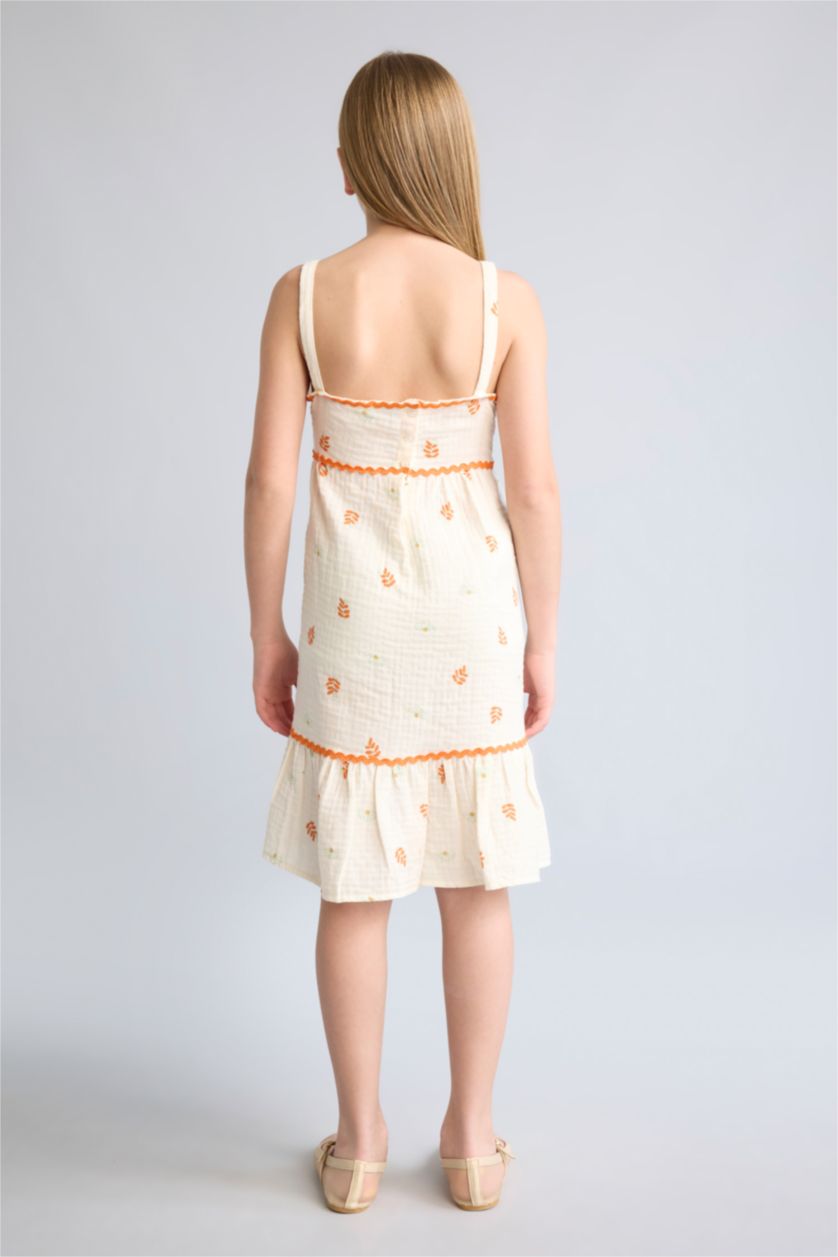 Young Girls - Teen Girls Ecru Sleeveless Woven Dress