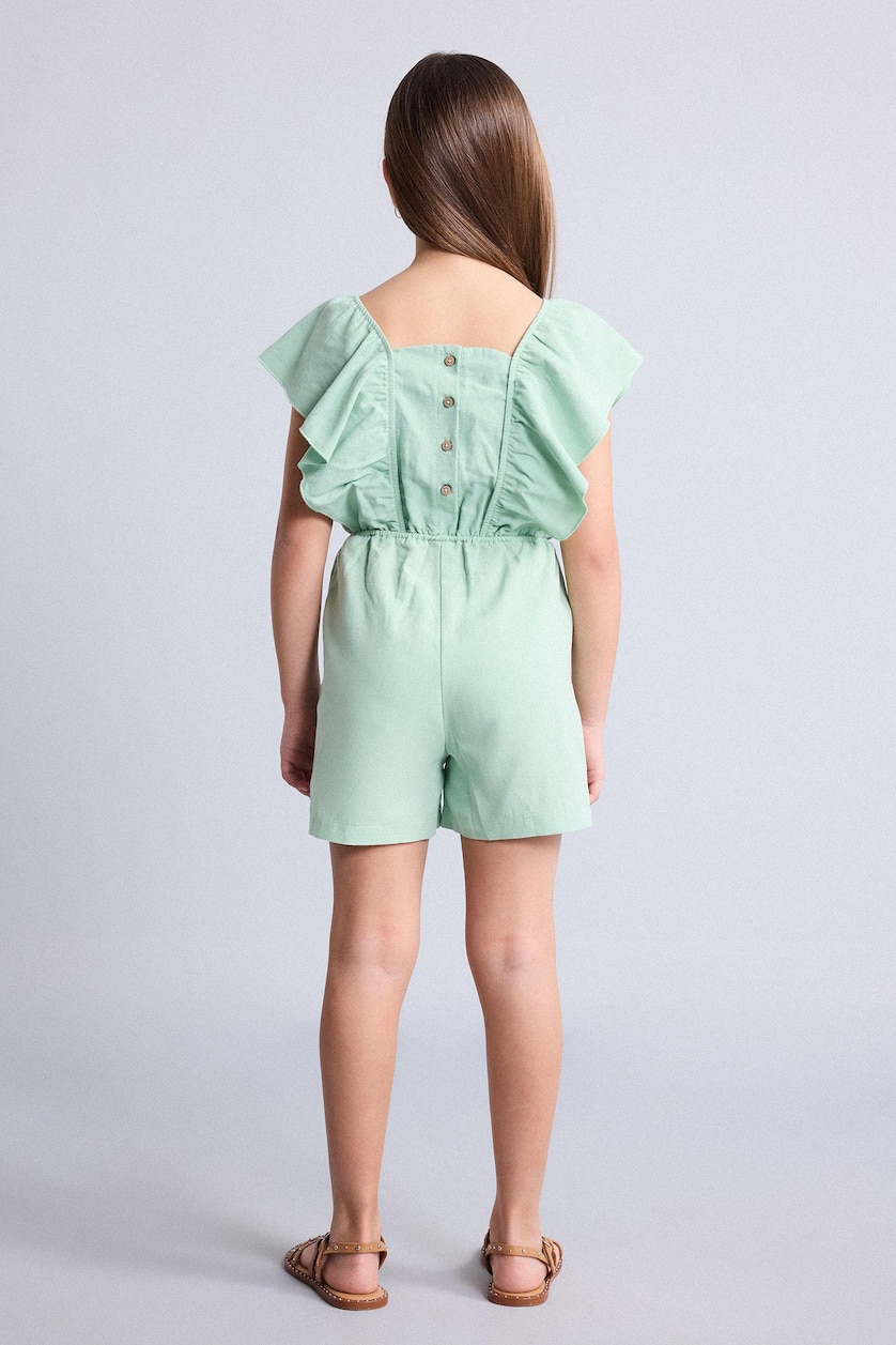 GIRLS & TEENS BRIGHT GREEN جمبسوت ذو مظهر كتاني
