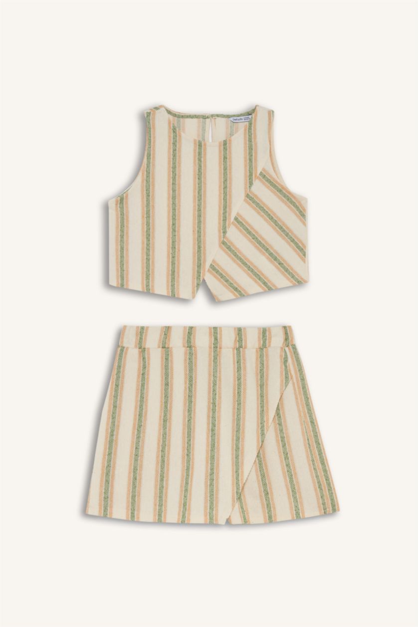 Kız Çocuk - Genç Kız Ekru 2'li Takım Kız Çocuk