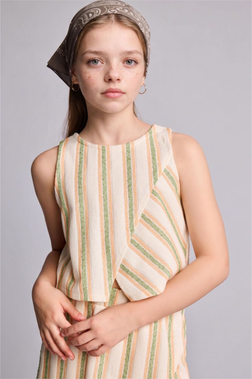 FILLES Écru Ensemble Gilet et Jupe pour fille