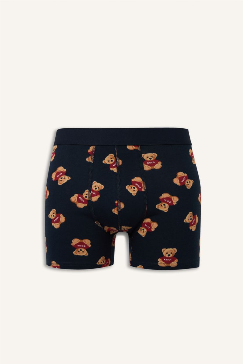 Erkek Lacivert Regular Fıt 3'lü Boxer