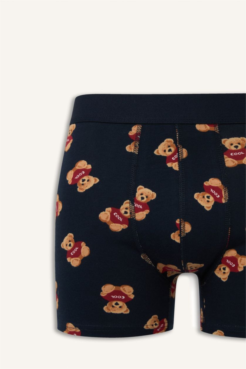 Erkek Lacivert Regular Fıt 3'lü Boxer