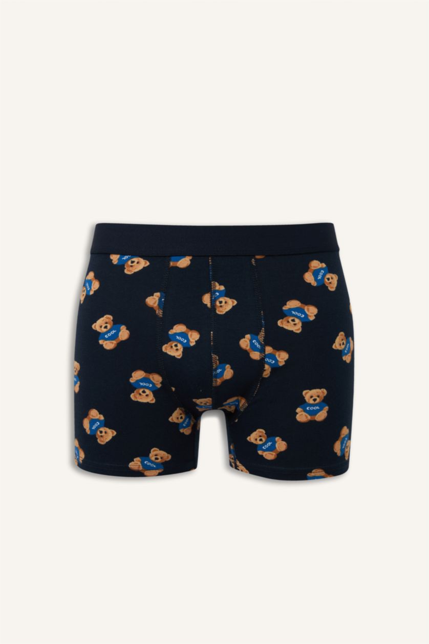 Erkek Lacivert Regular Fıt 3'lü Boxer