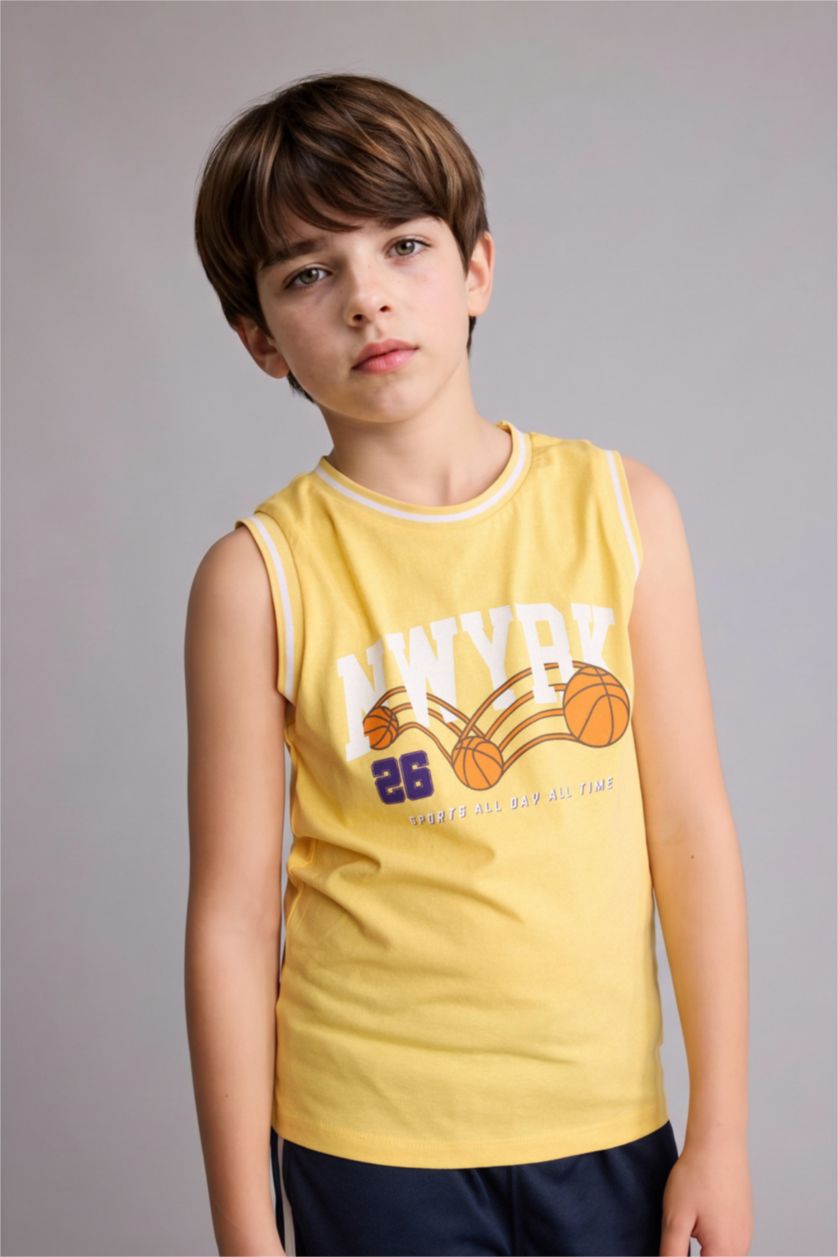 Erkek Çocuk - Genç Erkek Sarı Atlet Erkek Çocuk