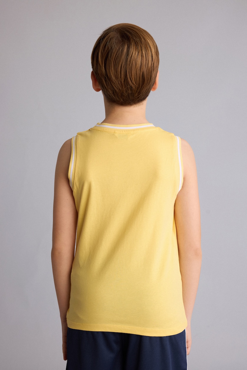 Young Boys - Teen Boys Yellow Boy Regular Fit Tank Top