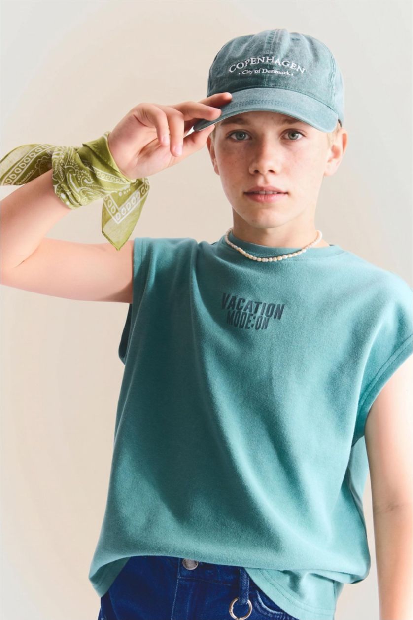 Young Boys - Teen Boys Green Boy Tank Top