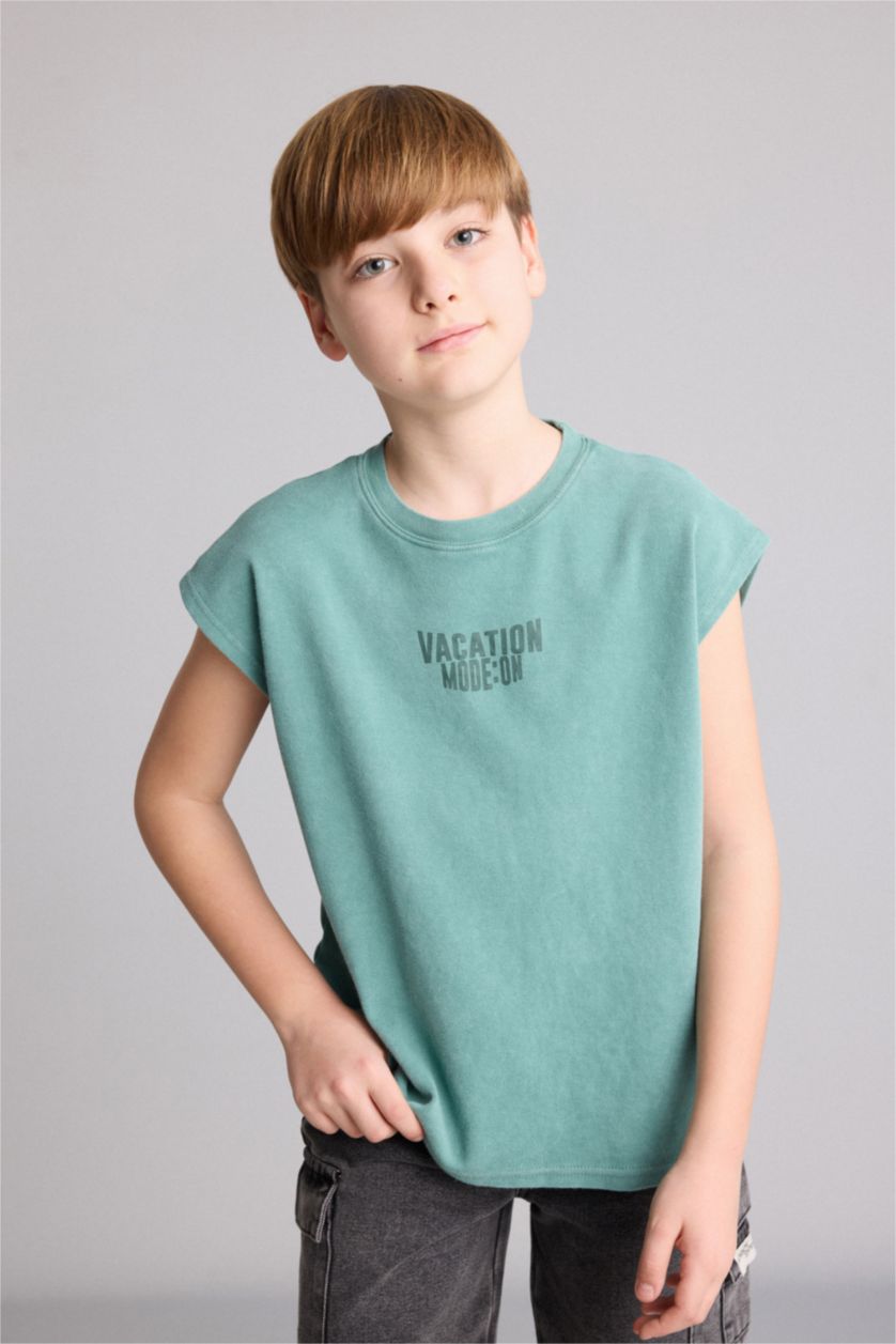 Young Boys - Teen Boys Green Boy Tank Top