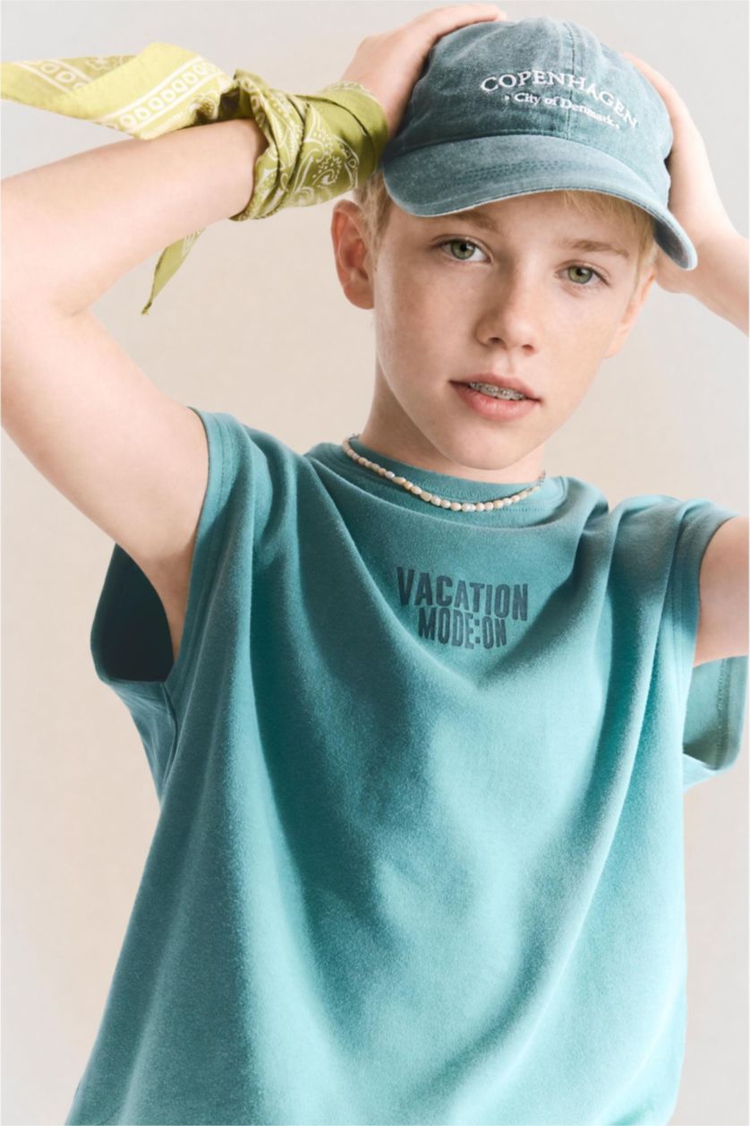 Young Boys - Teen Boys Green Boy Tank Top