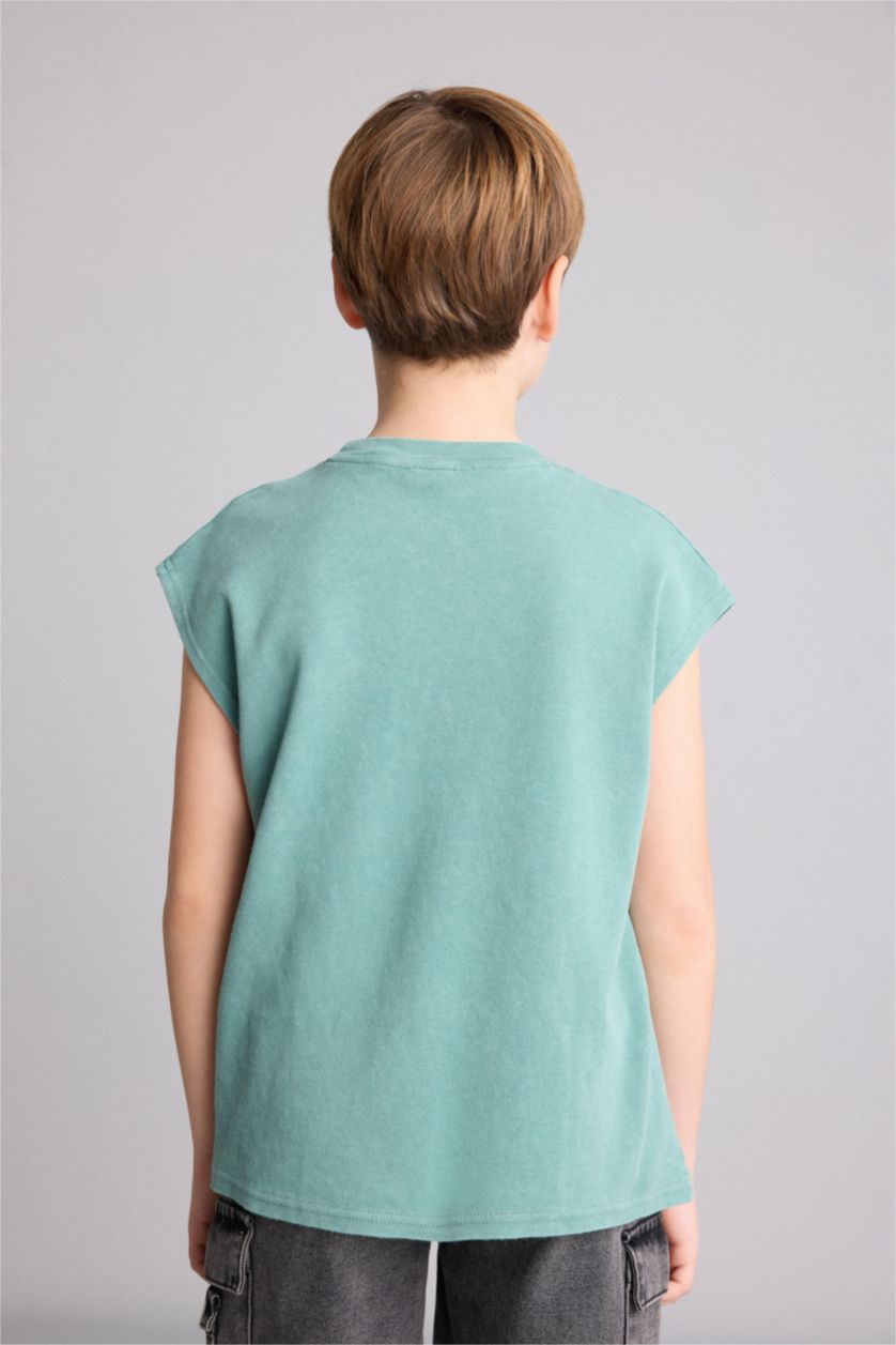 Young Boys - Teen Boys Green Boy Tank Top