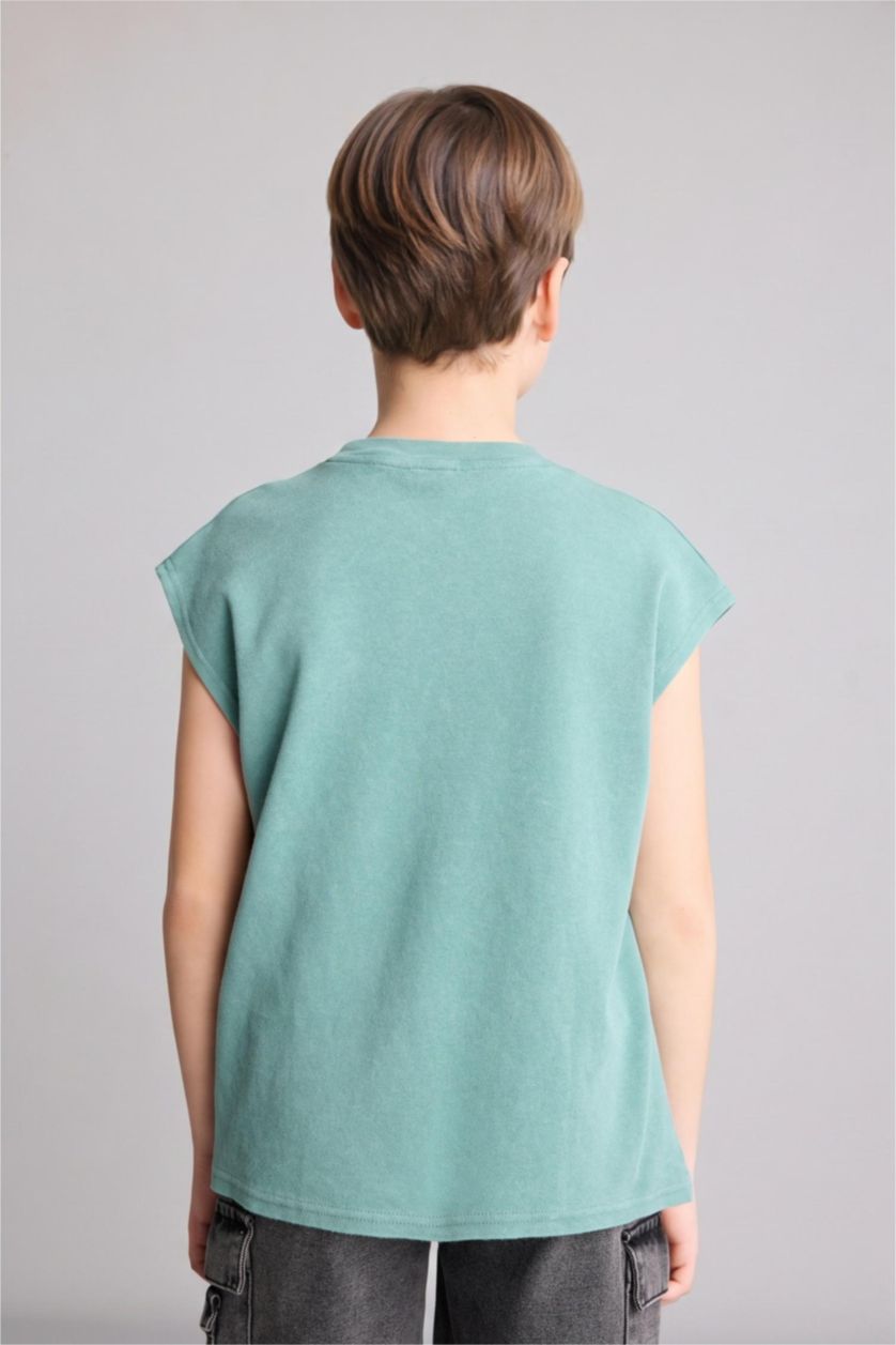 Young Boys - Teen Boys Green Boy Tank Top