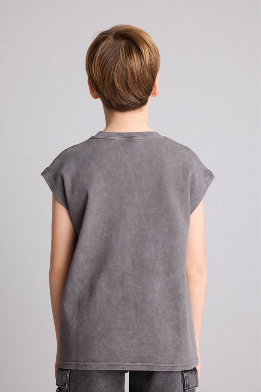 Young Boys - Teen Boys Dark Grey Boy Tank Top