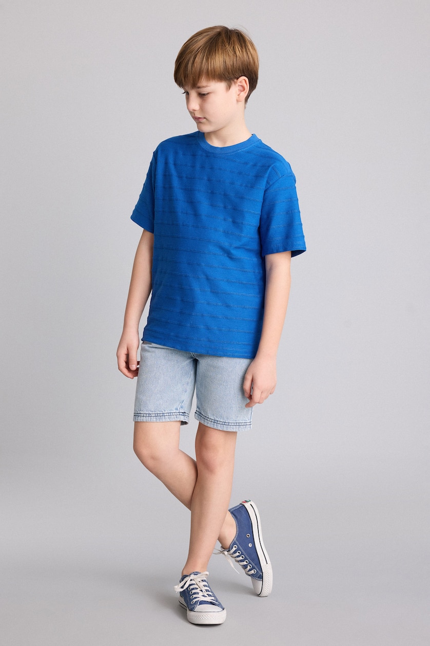 Young Boys - Teen Boys Blue Boy New Regular Fit Short Sleeve T-Shirt
