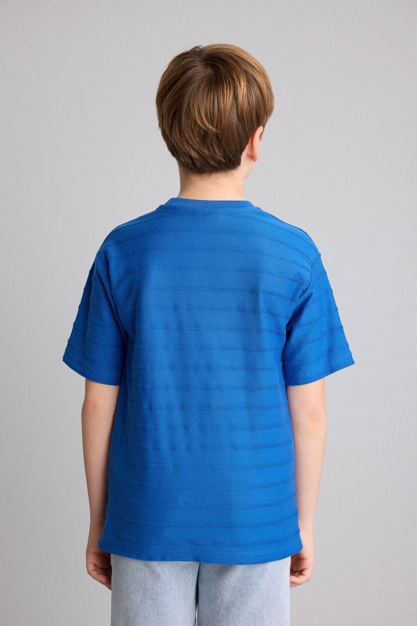 Young Boys - Teen Boys Blue Boy New Regular Fit Short Sleeve T-Shirt
