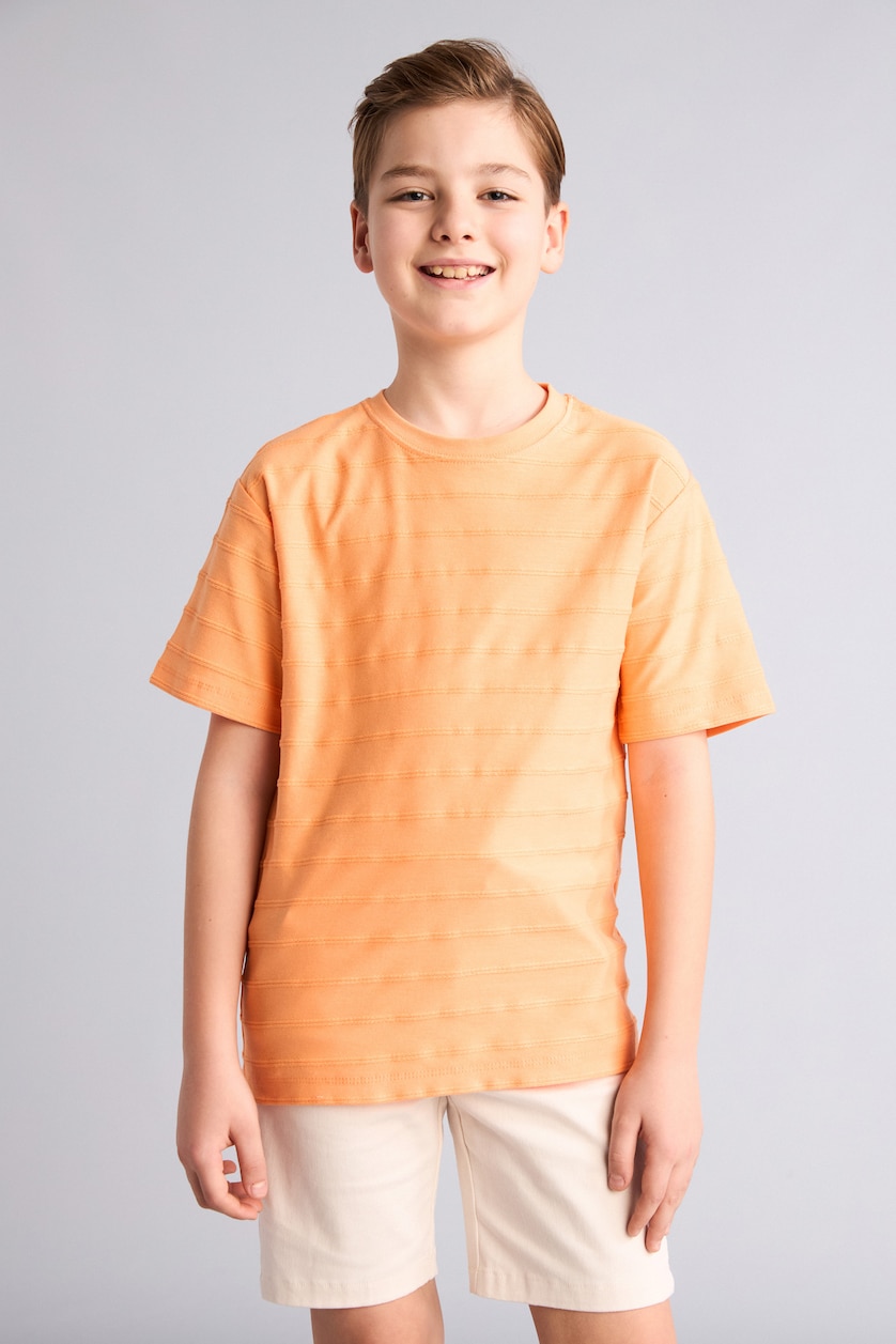 BOYS & TEENS Salmon Boy New Regular Fit Short Sleeve T-Shirt