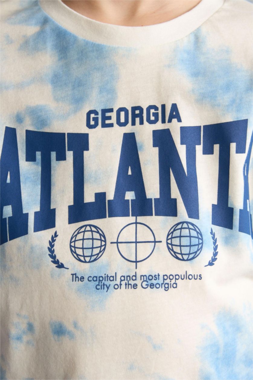 Boys & Teens White New Regular Fit Printed Short Sleeve T-Shirt