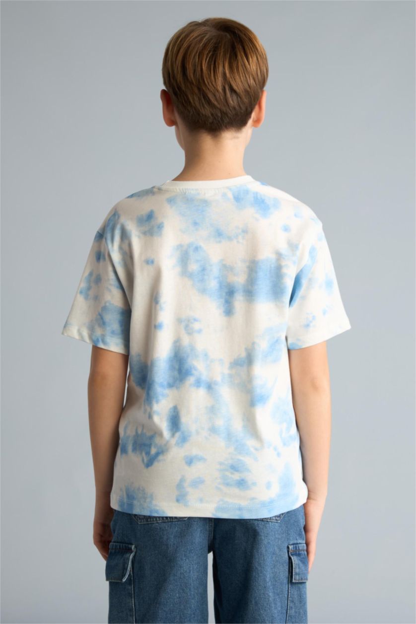 Boys & Teens White New Regular Fit Printed Short Sleeve T-Shirt