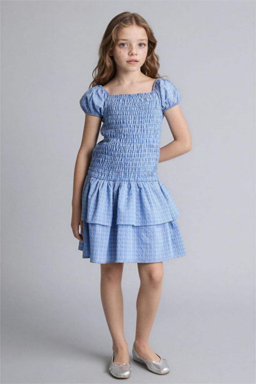 Kız Çocuk - Genç Kız Mavi Elbise Kız Çocuk