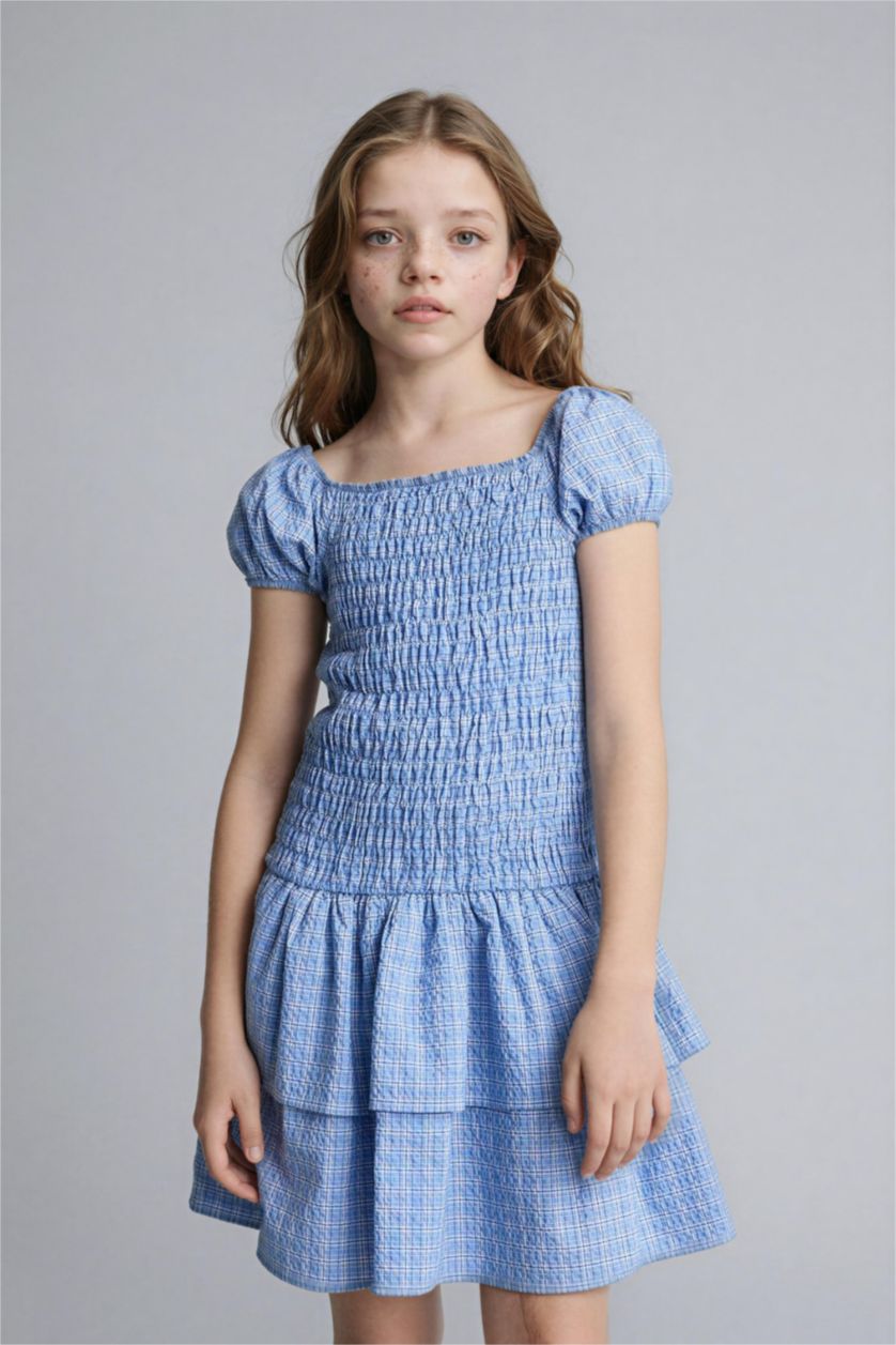 Kız Çocuk - Genç Kız Mavi Elbise Kız Çocuk