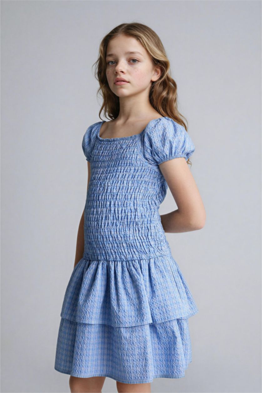 Kız Çocuk - Genç Kız Mavi Elbise Kız Çocuk