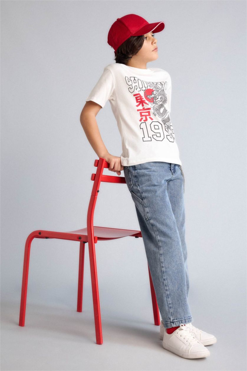 أولادي بيج فاتح تيشيرت اولادي نص كم مطبوع قصة عادية