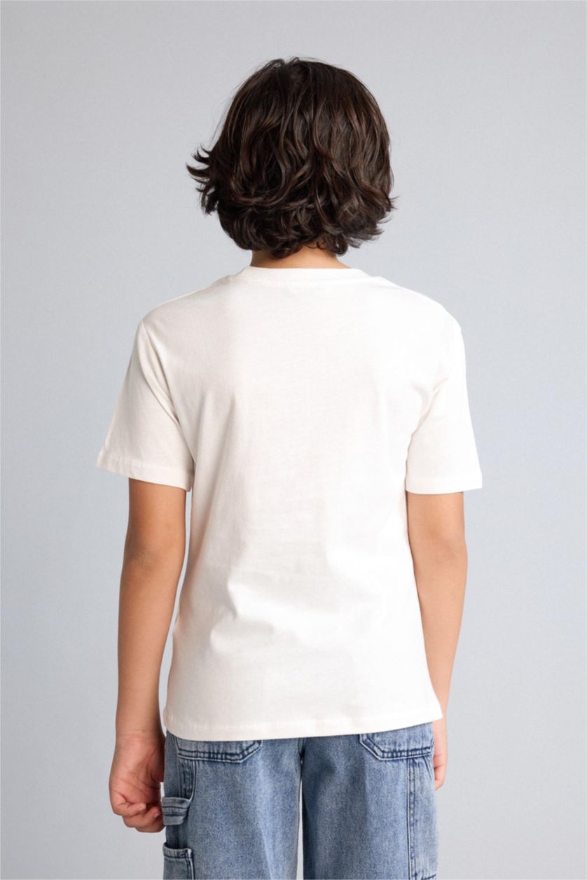 أولادي بيج فاتح تيشيرت اولادي نص كم مطبوع قصة عادية