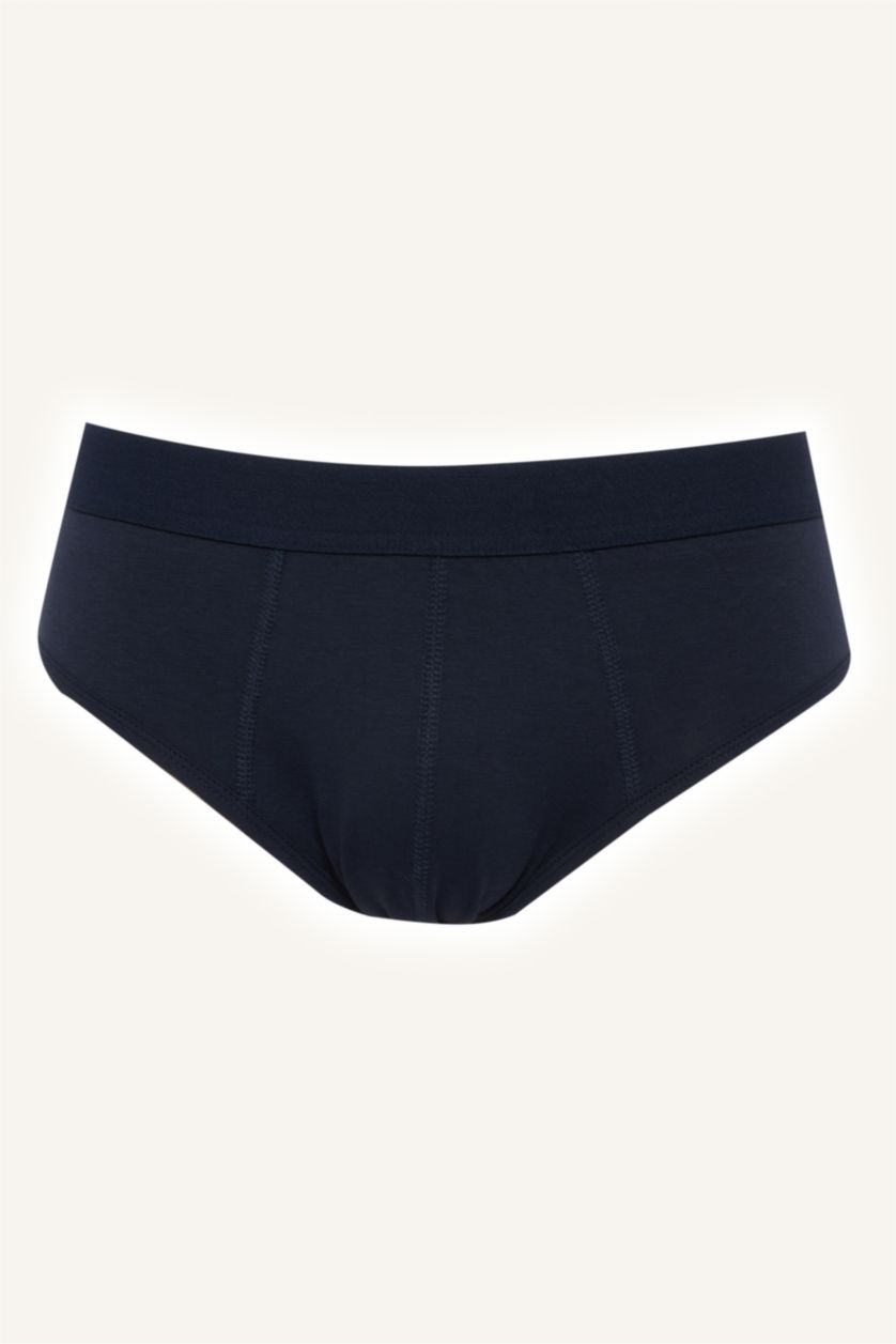 Erkek Lacivert Regular Fıt 3'lü Slip Külot Set