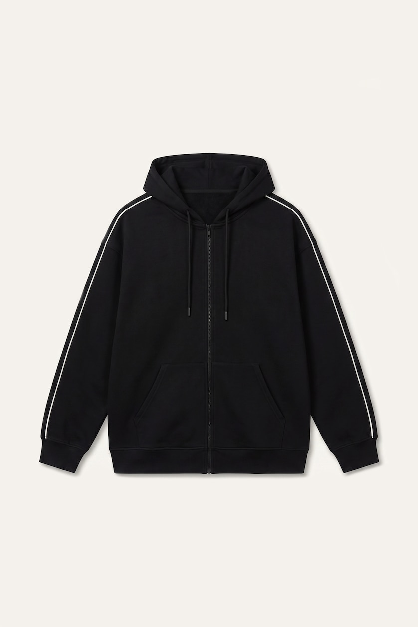 Мужчины Черный Кардиган Boxy Fit