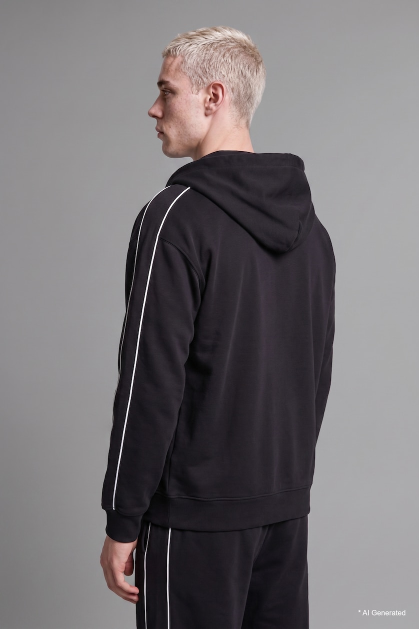 Ерлер қара Boxy Fit кардиган