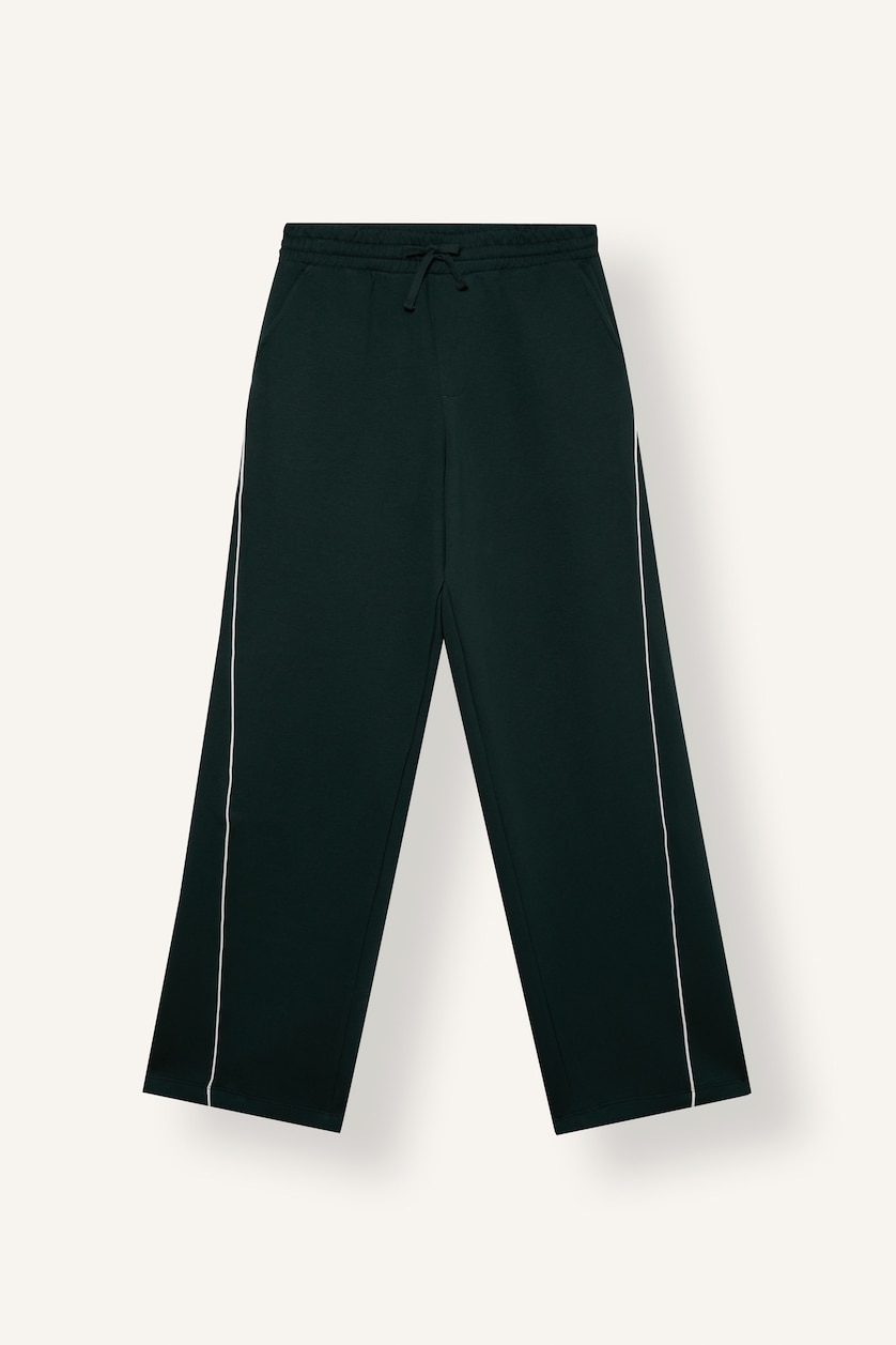 HOMME Vert Foncé Pantalon à taille élastique Coupe ballon