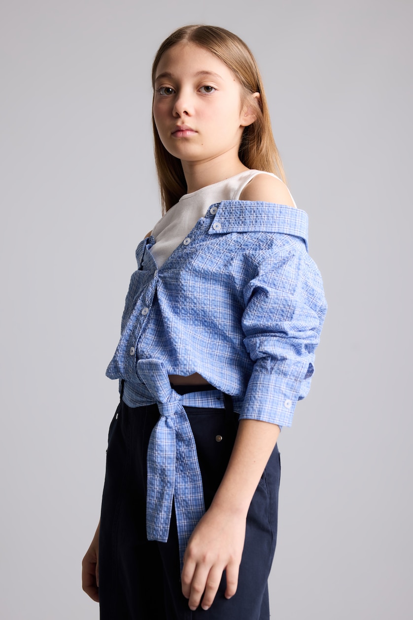 Young Girls - Teen Girls Light Blue Regular Fit Long Sleeve Shirt