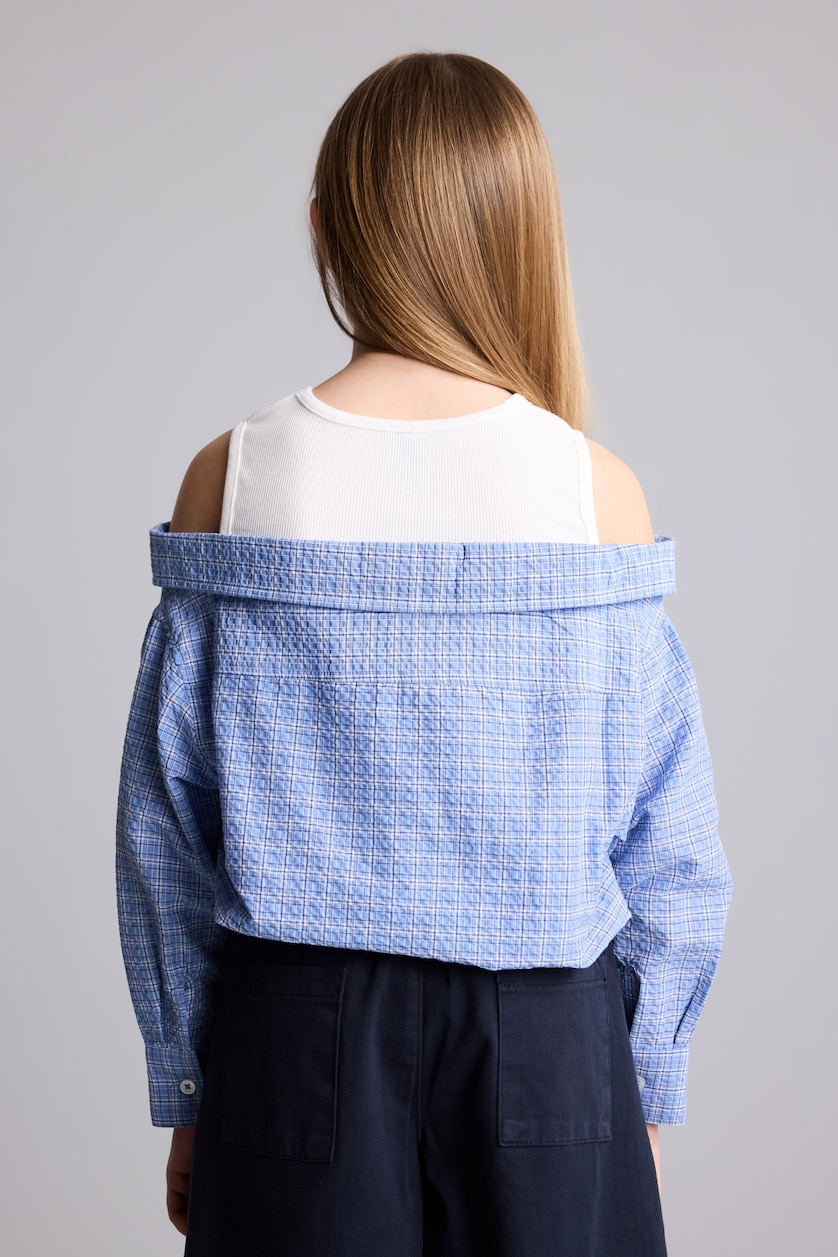 Young Girls - Teen Girls Light Blue Regular Fit Long Sleeve Shirt