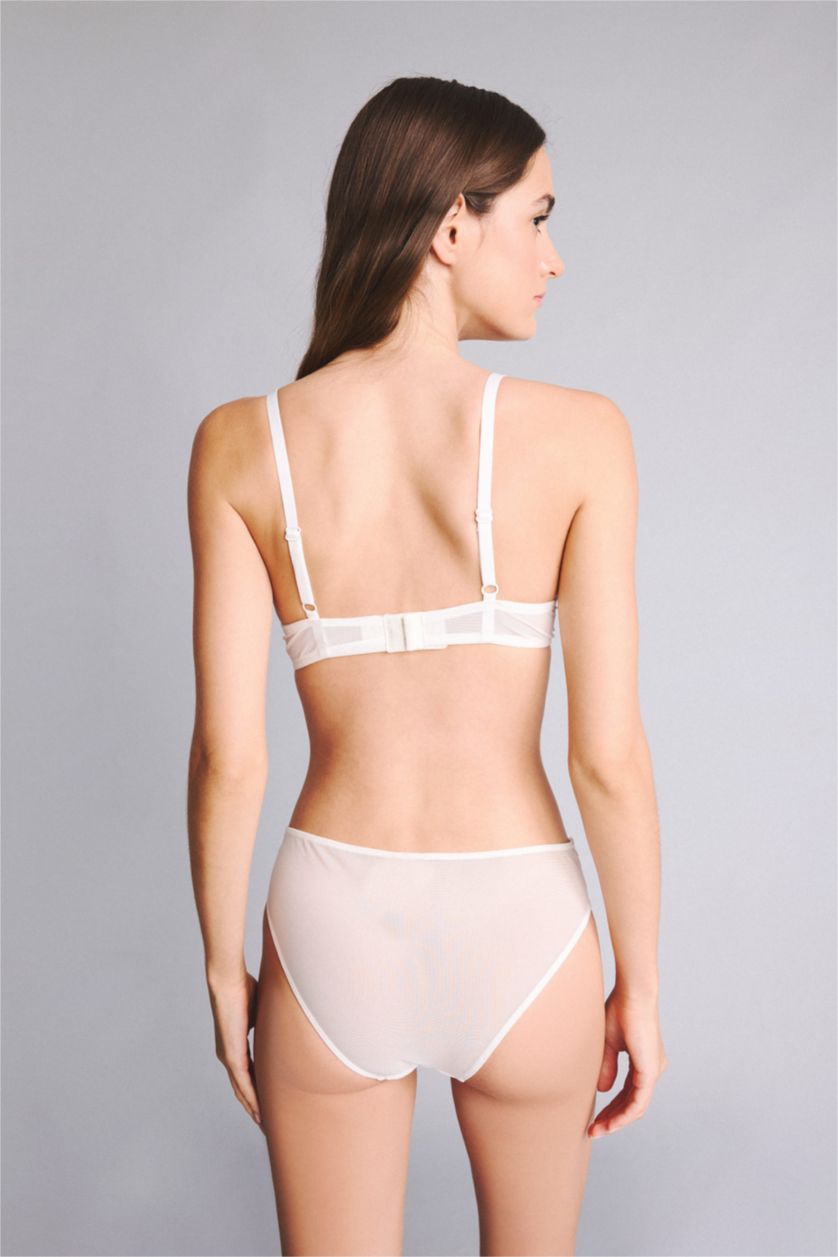 WOMAN Ecru With Lace Slip Panty