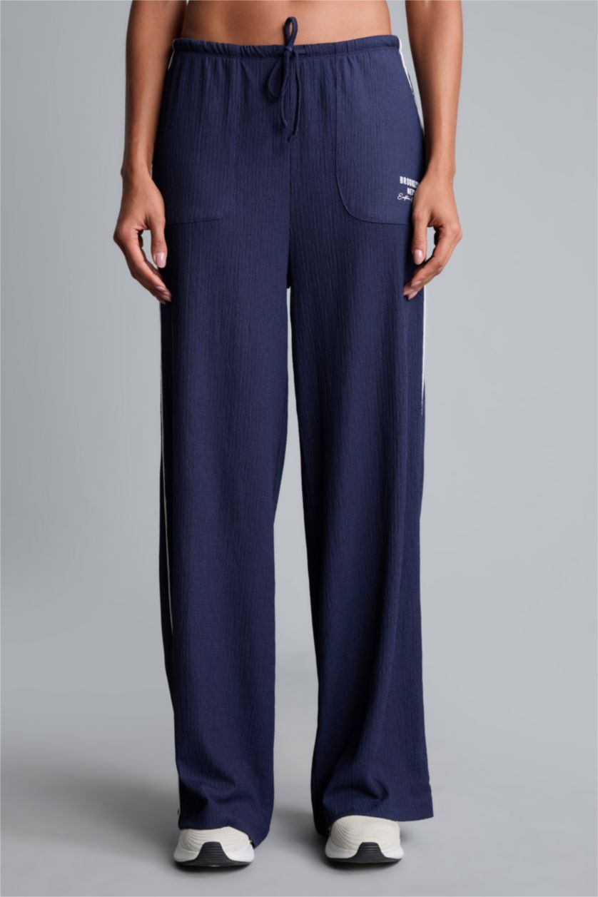 Женщины Индиго Брюки Wide Leg
