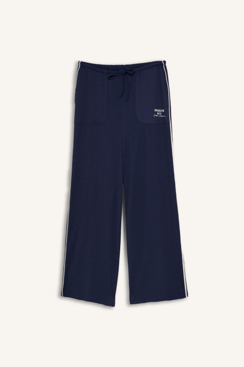 Женщины Индиго Брюки Wide Leg