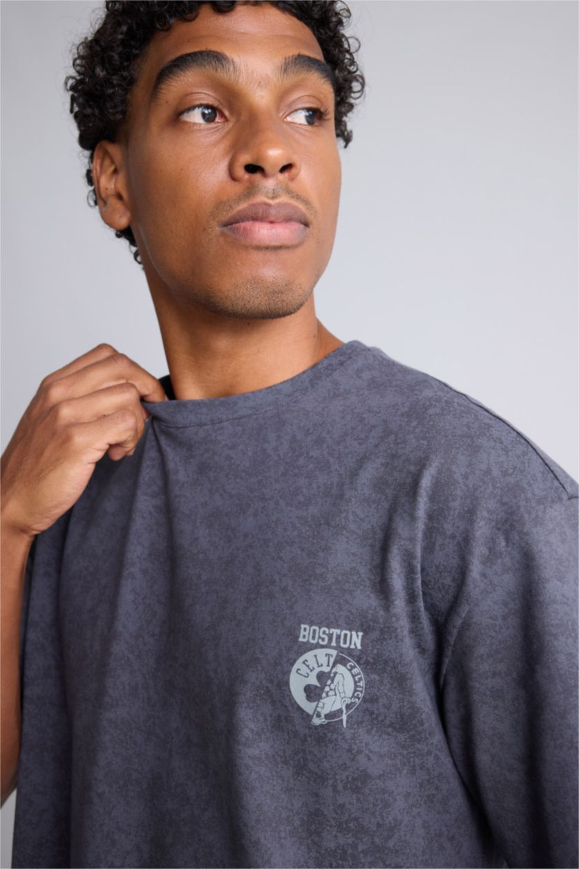 Men Anthracite Oversize Fit Short Sleeve T-Shirt