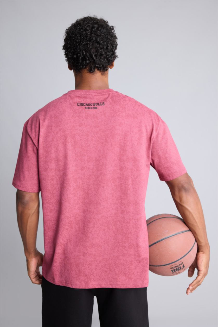 Men Coral Oversize Fit Short Sleeve T-Shirt