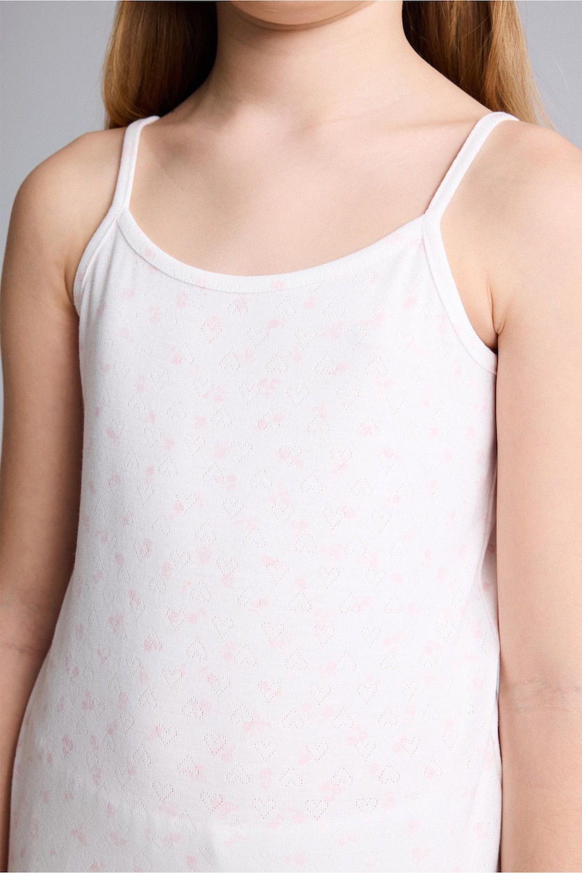 Girls & Teens Ecru 3 piece Knitted Pyjamas